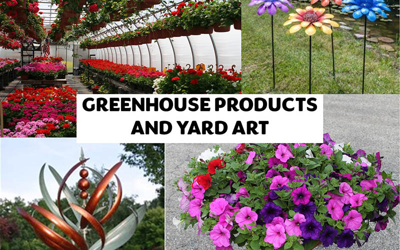 Greenhouse Products and Yard Art - Muskegon MI -  Flowers by Ray and Sharon
