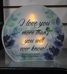 I Love You More Than You Will Ever Know Light-Up from Flowers by Ray and Sharon in Muskegon, MI