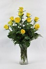 Yellow Roses Vased from Flowers by Ray and Sharon in Muskegon, MI