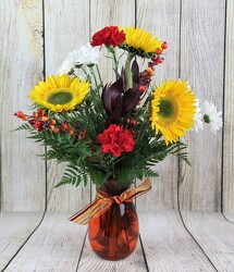 Autumn Greetings Arrangement from Flowers by Ray and Sharon in Muskegon, MI