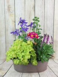 Perennial Garden in a Metal Tub from Flowers by Ray and Sharon in Muskegon, MI