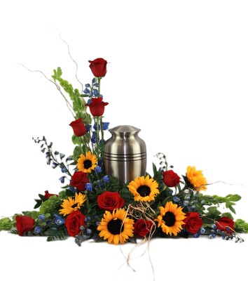WE TREASURE YOUR MEMORY URN SURROUND from Flowers by Ray and Sharon in Muskegon, MI