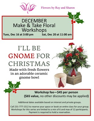 December 16 2025, 3:00pm class from Flowers by Ray and Sharon in Muskegon, MI
