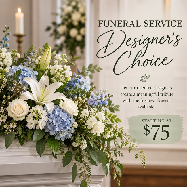 Funeral Flowers – Designer’s Choice from Flowers by Ray and Sharon in Muskegon, MI