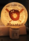 Eat Sleep Play Baseball Night Light from Flowers by Ray and Sharon in Muskegon, MI