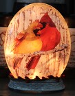 Cardinal Pair Light-Up Dome from Flowers by Ray and Sharon in Muskegon, MI