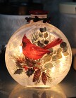 Cardinal Light-Up Round Bottle from Flowers by Ray and Sharon in Muskegon, MI