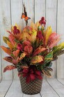 Croton Plant Dressed Up In A Tin from Flowers by Ray and Sharon in Muskegon, MI