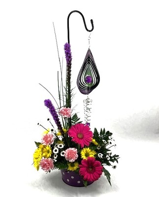 Geometric Spinner Arrangement from Flowers by Ray and Sharon in Muskegon, MI