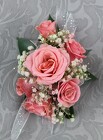 6 Pink Rose Corsage with Baby's Breath from Flowers by Ray and Sharon in Muskegon, MI