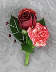 Red Glittered Rose and Mini Carnation Bout with Rhinestones from Flowers by Ray and Sharon in Muskegon, MI