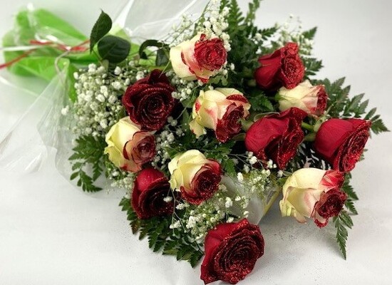 Rose School Spirit Bouquet - Color options avail. from Flowers by Ray and Sharon in Muskegon, MI