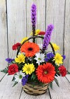 Pop of Color Basket Arrangement from Flowers by Ray and Sharon in Muskegon, MI