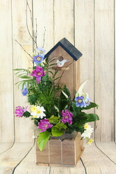 The Birdhouse Condo Planter from Flowers by Ray and Sharon in Muskegon, MI