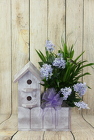 The Birdhouse Cabin Planter from Flowers by Ray and Sharon in Muskegon, MI