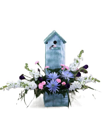 The Birdhouse Condo Bouquet from Flowers by Ray and Sharon in Muskegon, MI