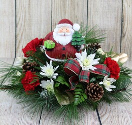 St. Nick Centerpiece from Flowers by Ray and Sharon in Muskegon, MI