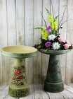 BIrd Baths with Cardinal Designs from Flowers by Ray and Sharon in Muskegon, MI