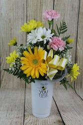 YOU ARE "BEE" YOU-TIFUL Thermal Tumbler Bouquet from Flowers by Ray and Sharon in Muskegon, MI