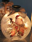 Chickadee Light-up Round Bottle from Flowers by Ray and Sharon in Muskegon, MI