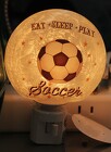 Eat Sleep Play Soccer Night Light from Flowers by Ray and Sharon in Muskegon, MI