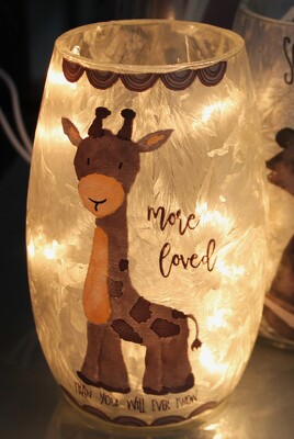 More Loved Night-light with Giraffe from Flowers by Ray and Sharon in Muskegon, MI