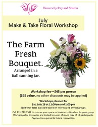 August Make and Take 11:00am Class from Flowers by Ray and Sharon in Muskegon, MI