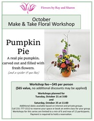 October 25, 2025 11:00 am class from Flowers by Ray and Sharon in Muskegon, MI