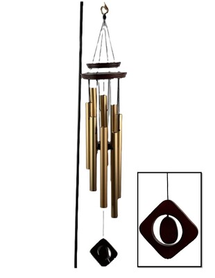 Wood and Copper Windchime from Flowers by Ray and Sharon in Muskegon, MI
