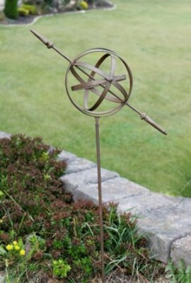 Armillary Garden Stake from Flowers by Ray and Sharon in Muskegon, MI